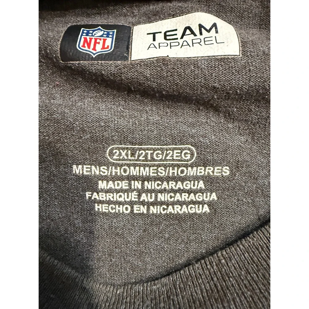 Men's Buffalo Bills NFL Team Apparel Gray T-shirt Size 2xl-NWOT